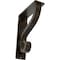 Ekena Millwork Ashford Triple, Wrought Iron Bracket, (Triple center brace), Antiqued Pale Gold 2"W  x 5 1/2"D x 8"H BKTM02X05X08TASAPG - alternate 1